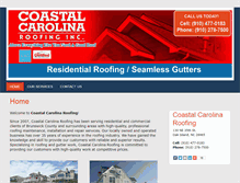 Tablet Screenshot of coastalcarolinaroofing.com